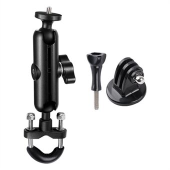 AT1234 9.5cm Motorcycle Bicycle Handlebar Mount Camera Holder  Bike Cycling Action Camera Bracket with Screw and Adapter