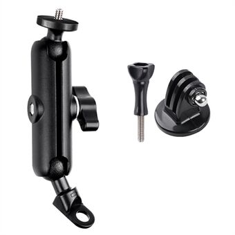 AT1235 9.5cm Motorcycle Rearview Mirror Mount Camera Holder Bracket Screw Adapter Set