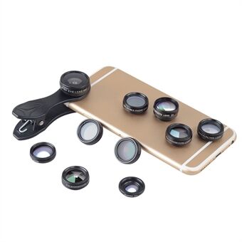 APEXEL APL-DG10 10 in 1 Phone Camera Lens Kit Fisheye Wide Angle Macro Telescope Lens