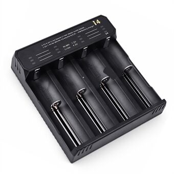 ESSAGER ECDQ-I401 4 Slots USB Battery Smart Charger for 18350/18500/18490 AA AAA Li-ion/ Ni-MH / Ni-CD Battery