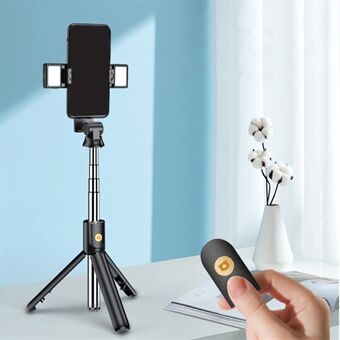 K12D Multi-functional Mobile Phone Bluetooth Selfie Stick with Fill Light Aluminum Tripod