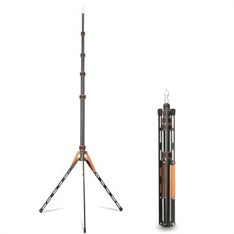 SL255 5-Section Telescopic Aluminum Alloy Folding Tripod for LED Fill Light Smartphone SLR Camera