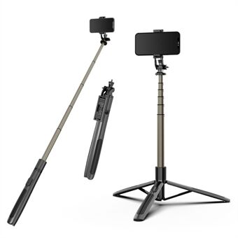 Q06 Multi-function 1.56m Telescopic Handheld Bluetooth Selfie Stick Tripod Stand with Shutter Remote