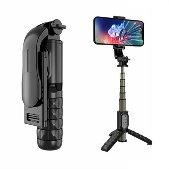 Q10 Mini Bluetooth Remote Control Mobile Phone Holder Tripod Extendable Aluminium Alloy Pole Live Streaming Selfie Stick