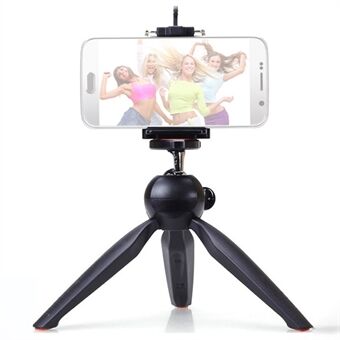 YUNTENG VCT-228 Mini Portable Tripod Mobile Phone Selfie Stand SLR Camera Tripod with Phone Holder for Photography