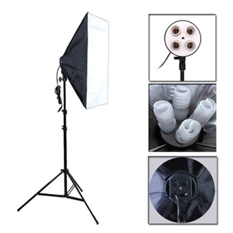 Softbox Lighting Kit Photography Continuous Photo Studio Light System for YouTube Video Shooting (Soft Box Size: 20" x 27.5")