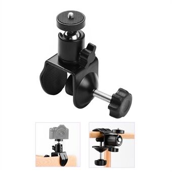 U Type Clip Clamp Bracket with Ball Head for Camera Lighting Boom Arm Flash Light Stand