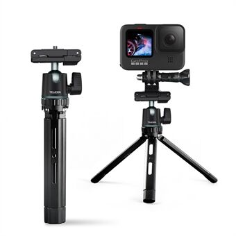 TELESIN TE-TRP-005 Camera Phone Tripod Portable Mount Holder Removable 360 Degree Pan Tilt for SLR