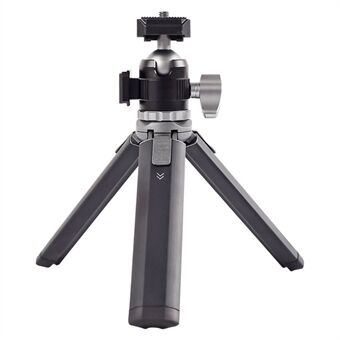 XILETU MC22+XTD20 Mini Tripod + 360 Degree Rotating Ball Head with Dual Hot Shoe Mount for DSLR Camera Microphone Fill Light