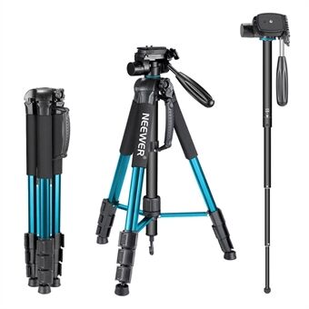 NEEWER SAB264 Camera Tripod Aluminum Alloy Monopod with 3-Way Swivel Head for Sony Canon