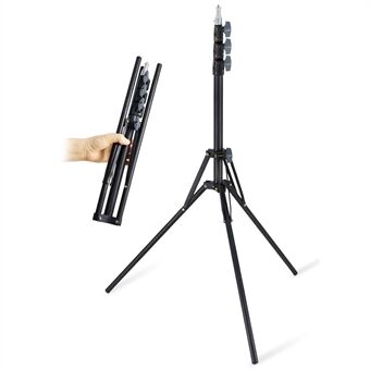 1.9m Extension Photography Tripod Stand Video Shooting Background Light Stand with 1/4" Thread Head