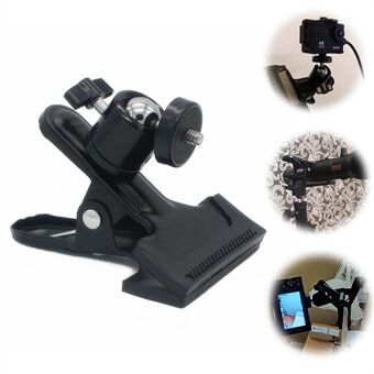 Universal Metal Standard Ball Clamp Fixture Bracket with 1/4 Screw for Camera Flash Photography Bracket