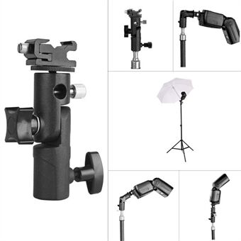 E Type Camera Flash Bracket Light Stand Mount Photography Accessory