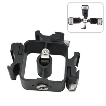 3 in 1 Triple Hot Shoe For Canon Tri-Hot Shoe Mount Adapter Flash Holder Umbrella Bracket