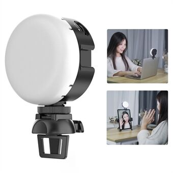 VIJIM CL01 Circular Video Conference LED Light with Clip LED Universal for iPad Tablet PC Laptop Phone Fill Light