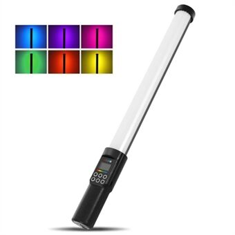 YB130 Handheld RGB LED Video Light Portable Fill Light Wand Stick Support 3000-6500K Adjustable for Video Photography Shooting (Standard Version)