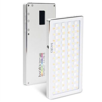 IWATA GL-03 RGB LED Video Light Rechargeable Photography Fill Light Dimmable Pocket Panel Lamp with OLED Display