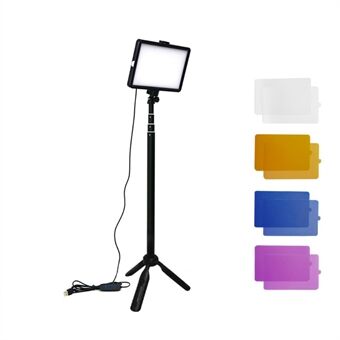 f-400ks Portable Photography Video USB Lighting Kit Tripod Stand Studio Color Filter LED Light for Camera Photo Video Recording Filming