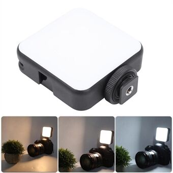 W64 Mini Bi-color LED Video Light 2500K-6500K Dimmable for Live Streaming