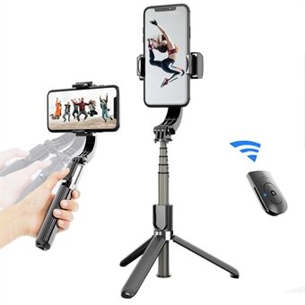 SELFIESHOW L08 Handheld Bluetooth Selfie Stick Hidden Tripod Live Broadcast Bracket with Remote Control - Black