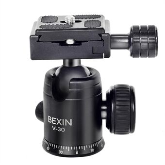 BEXIN V-30 Portable 360 Degree Rotating Ball Head Panoramic Shooting Camera Tripod Adapter