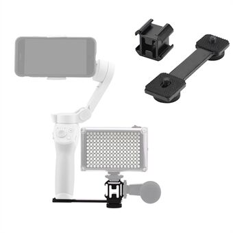 HSP0013 LED Video Fill Light Mount Cold Shoe Microphone Holder for DJI OM 4 / OSMO Mobile 2/3 / Zhiyun Smooth 4 / Feiyu Vimble Vlog Pocket