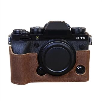 For Fujifilm X-T5 Genuine Leather Camera Case Battery Opening Design Protective Cover