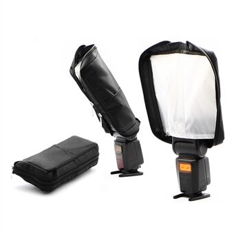 3 in 1 Camera Foldable Flash Reflector Softbox Diffuser Speedlite Beam Tube Soft Light Box Bag