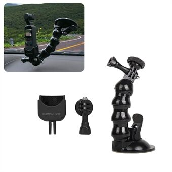 Sports Camera Expansion Bracket Adapter with Car Sucker Mount for DJI Osmo Pocket 2