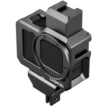 ULNAZI G9-5 Metal Cage for GoPro 9 Frame Case with 52mm Filter Adapter Extend Cold Shoe Mount for Mic Fill Light