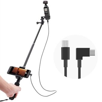 Selfie Stick for DJI Osmo Pocket 2 Handheld Gimbal Stabilizer Type-C/Android Phone Clip Module Extension Pole - Type-C to Type