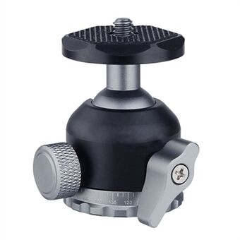 POYINCO JN-016B 1/4 Screw Interface Camera Metal Ball Shape Gimbal Adapter