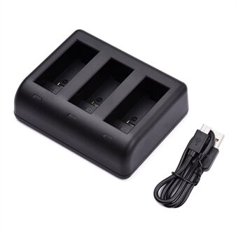 FB AHDBT-901 DC Triple Charger for GoPro Hero 9 Battery Charger 3-Slot Charging Base