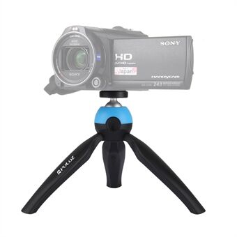 PULUZ PU361 Mini Tripod Mount with 360 Degree Ball Head for GoPro DSLR Cameras - Blue