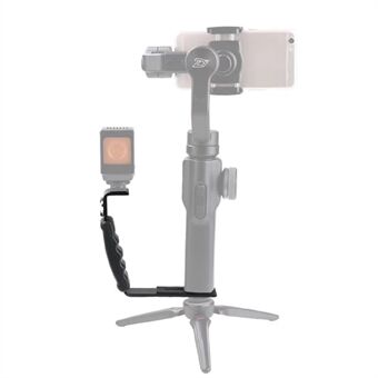 LDX Handheld Gimbal Extending External L-Bracket Mount Holder for DJI OSMO Mobile 2 / Zhiyun Smooth 4