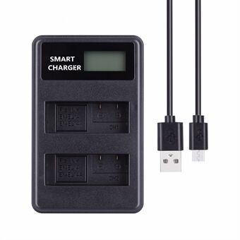 LCD Display Dual-Channel EN-EL14/EN-EL14a USB Battery Charger for Nikon P7800 P7700 P7100 etc