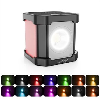 LUXCEO P4 LED Video Light for GoPro Drones Camera, Cube Waterproof IP68 Underwater 30M Camera Fill Photography Light 5750K