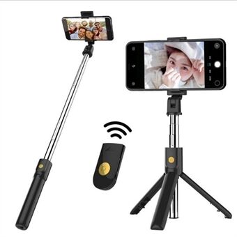 2-in-1 Selfie Stick Tripod Wireless Remote Shutter Cell Phone Tripod Stand and Holder for Streaming Selfies Videos Photos Travel