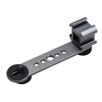 Camera Cold Shoe Extension Bar Mount Triple Universal Cold Shoe Flash Bracket with 1 / 4-inch and 3 / 8-inch Thread