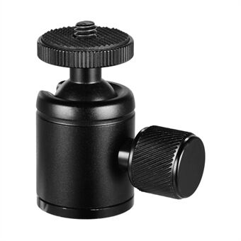 Tripod Mini Ball Head Aluminum Alloy Ballhead Tripod Mount with 1 / 4\'\' Screw and 3 / 8\'\' Screw Hole for Camera DSLR Cell Phone