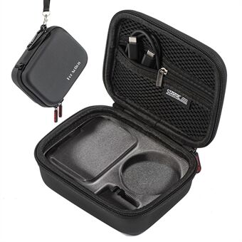 STARTRC 1126181 Storage Bag for DJI Action 4 , Hard PU Travel Box Carrying Case with Buckle+Strap - Standard Set