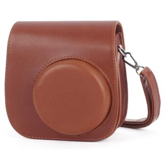 For Fujifilm Instax Mini 12  /  11  /  9  /  8 Carrying Case Shockproof PU Leather Cover Camera Shoulder Bag with Strap