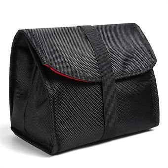 Waterproof Canvas Camera Bag for Sony Canon Nikon Accessory Storage Pouch Sleeve Protection Case (Size: S)