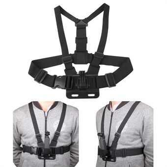 SUNNYLIFE OP-Q9177 for DJI OSMO POCKET/POCKET 2 Adjustable Chest Mount Elastic Chest Strap Action Camera Body Belt