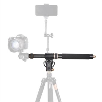 Q-YT03 Aluminum Alloy Horizontal Stand for Tripod Extender Adjustable Extension Rod 360-Degree Rotating