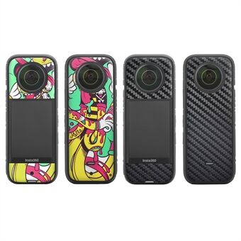 SUNNYLIFE IST-TZ485 For Insta360 X3 Adhesive Cute Pattern PVC Sticker Set Decoration Camera Accessories Kit - Hip