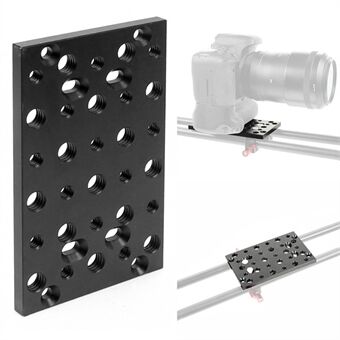 KF33125 SLR Camera Photography Expansion Cheese Plate Mount Board Aluminum Alloy 1/4 3/8 Hole Switching Plate