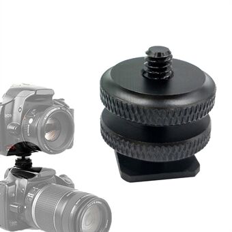 WESTAGE DSLR Camera Hot Shoe 1/4 inch Screw Adapter Aluminum Alloy Connector with Double Nut