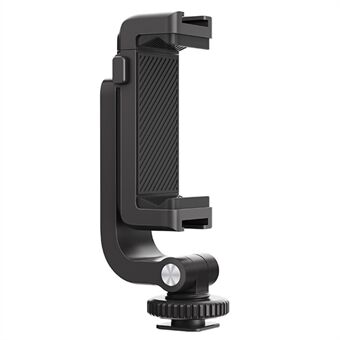 PGYTECH P-CG-140 Portable Phone Holder Clip with Dual Cold Shoe Mount for Live Streaming Video Recording