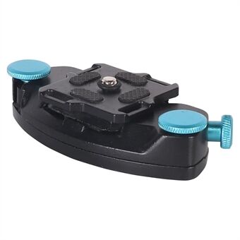 Z026 Aluminum Alloy 1 / 4 Screw Quick Release Plate Backpack Belt DSLR Camera Mount Buckle